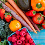 Fresh fruits and vegetables